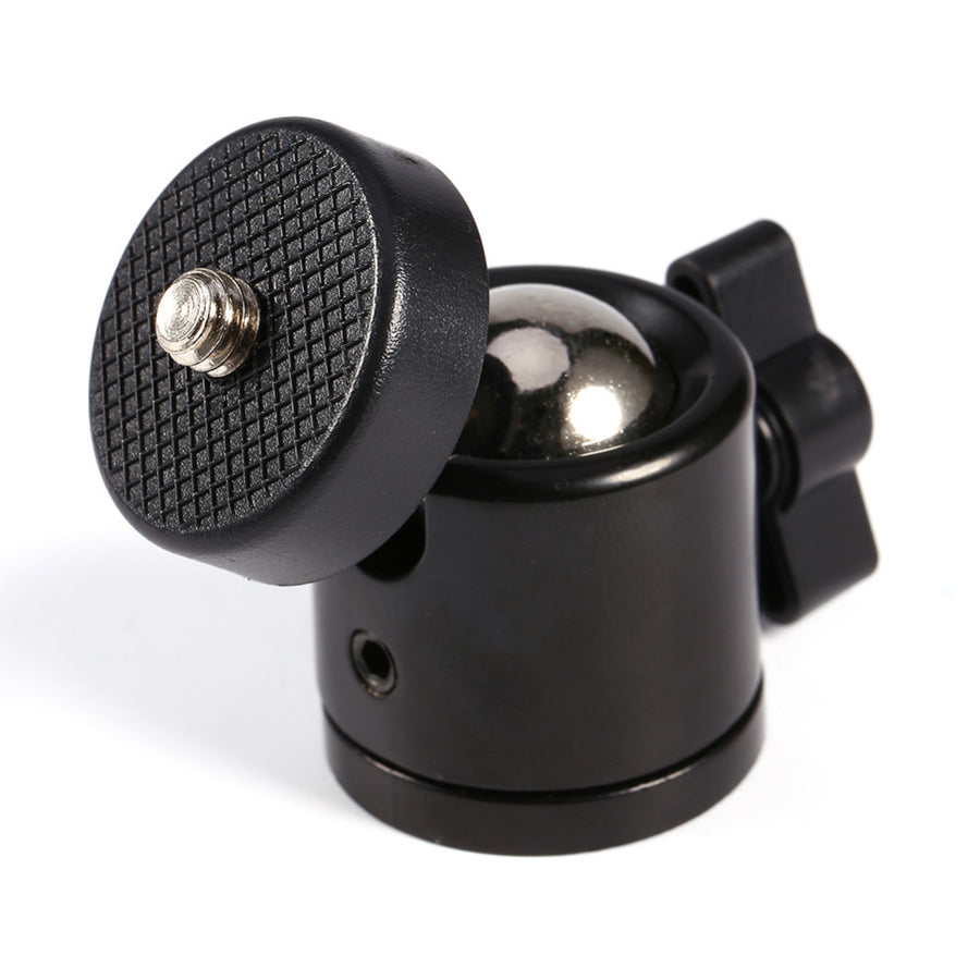 Black Color 360 Degree Mini Tripod Ball Head Ballhead 1/4"Screw Mount Stand DSLR DV Camera DSLR Camera Accessories